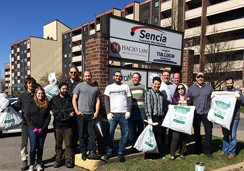 Sencia spring up to clean up