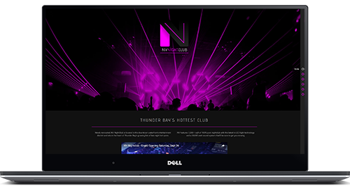 NV Nightclub website project Sencia