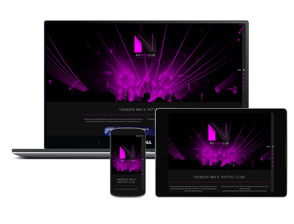 NV Nightclub Responsive Website Design